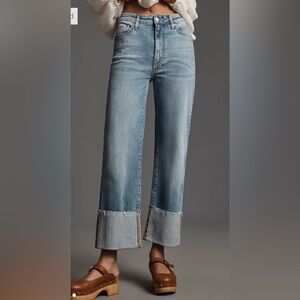 Anthropologie - Pilcro The Scotty Cuffed High-Rise Straight-Leg Jeans 31